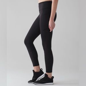 Lululemon Mind Over Miles Perforated Pocket Legging 25” Size 4